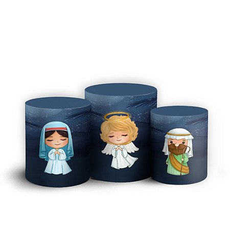 Capas Trio Cilindro Sublimado Vest Facil - Ano Novo