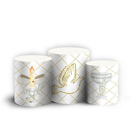 Capas Trio Cilindro Sublimado Vest Facil - Anjinho