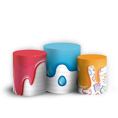 Capas Trio Cilindro Sublimado Vest Facil - Pintando o Sete