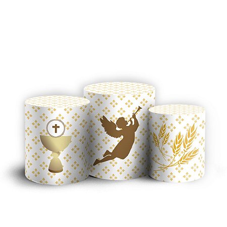 Capas Trio Cilindro Sublimado Vest Facil - Anjinho