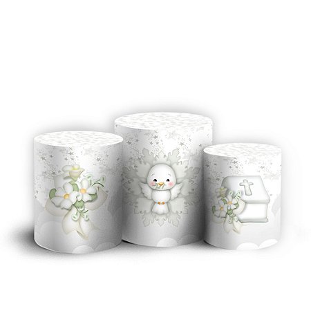 Capas Trio Cilindro Sublimado Vest Facil - Anjinho