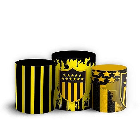 Capas Trio Cilindro Sublimado Vest Facil - Peñarol