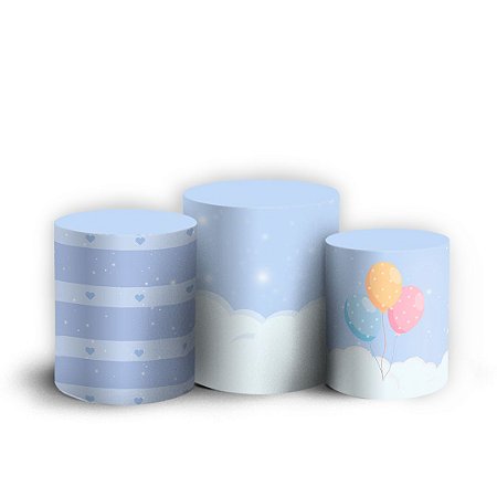 Capas Trio Cilindro Sublimado Vest Facil - Urso Aviador