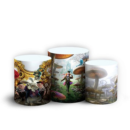 Capas Trio Cilindro Sublimado Vest Facil - Alice