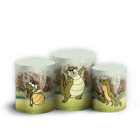 Capas Trio Cilindro Sublimado Vest Facil - A Princesa e o Sapo