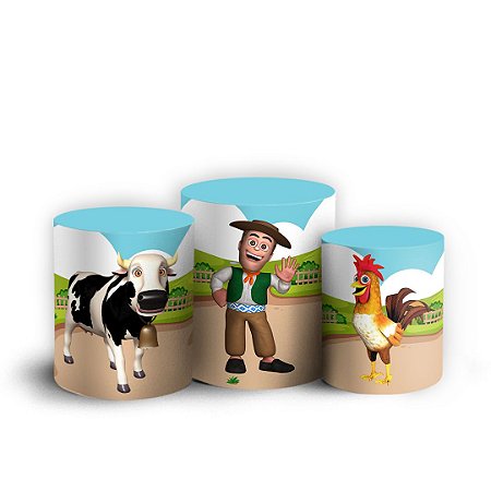 Capas Trio Cilindro Sublimado Vest Facil - A Fazenda do Zenon