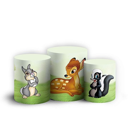 Capas Trio Cilindro Sublimado Vest Facil - Bambi