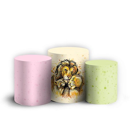 Capas Trio Cilindro Sublimado Vest Facil - Leoa