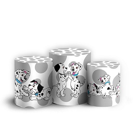 Capas Trio Cilindro Sublimado Vest Facil - 101 Dálmatas