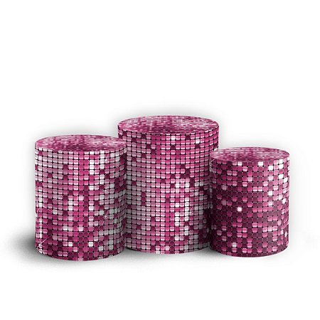 Capas Trio Cilindro Sublimado Vest Facil - Lantejoulas