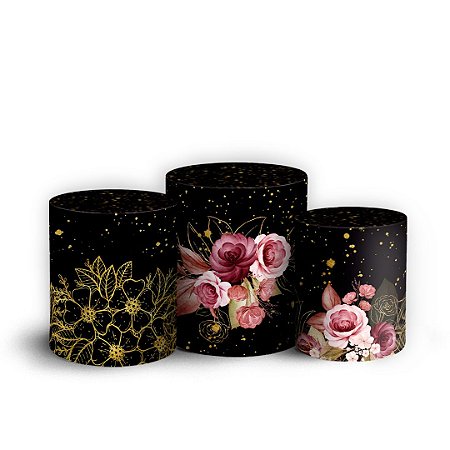 Capas Trio Cilindro Sublimado Vest Facil - 15 Anos