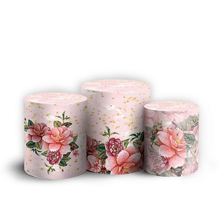 Capas Trio Cilindro Sublimado Vest Facil - 15 Anos