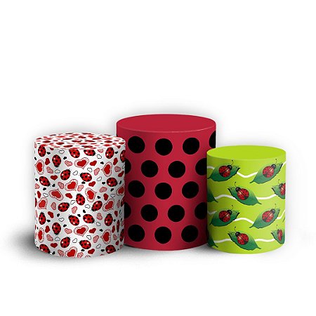 Capas Trio Cilindro Sublimado Vest Facil - Joaninha