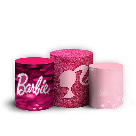 Capas Trio Cilindro Sublimado Vest Facil - Barbie