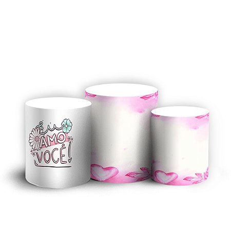 Capas Trio Cilindro Sublimado Vest Facil - Dia Das Mães