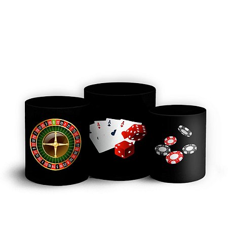 Capas Trio Cilindro Sublimado Vest Facil - Cassino