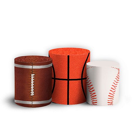 Capas Trio Cilindro Sublimado Vest Facil - Esportes