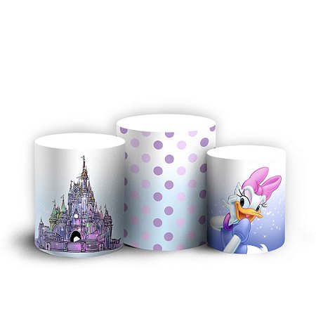 Capas Trio Cilindro Sublimado Vest Facil - Margarida