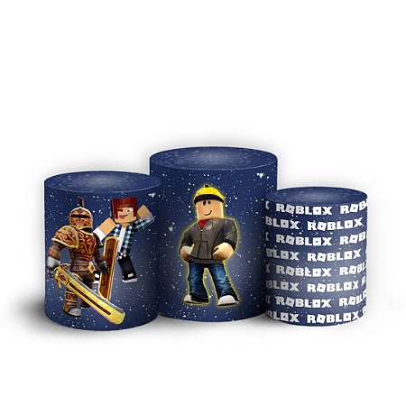 Capas Trio Cilindro Sublimado Vest Facil - Roblox