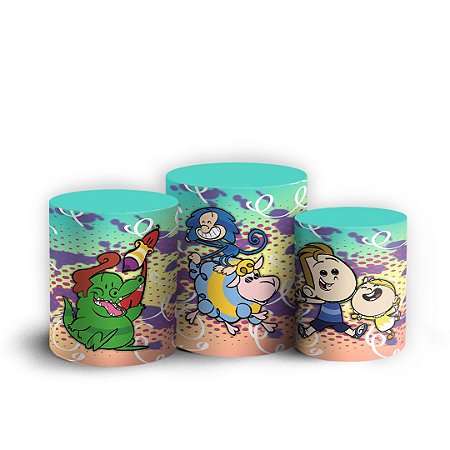 Trio Cilindro - Jacarelvis - Sublimado 3D + Elástico