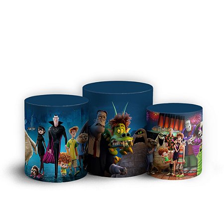 Trio Cilindro - Hotel Transylvania - Sublimado 3D + Elástico