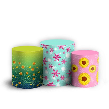 Capas Trio Cilindro Sublimado Vest Facil - Frozen