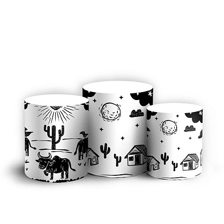 Capas Trio Cilindro Sublimado Vest Facil - Festa Junina