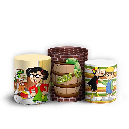 Capas Trio Cilindro Sublimado Vest Facil - Chaves