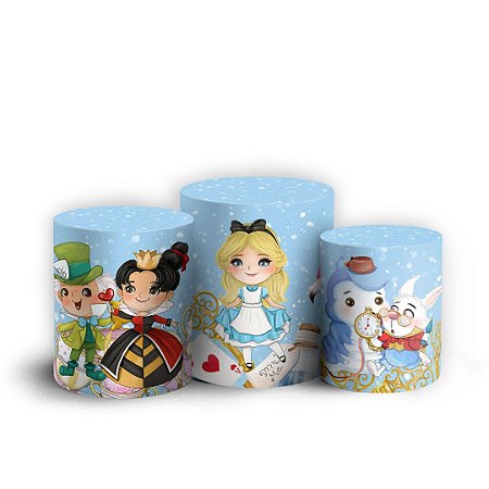 Capas Trio Cilindro Sublimado Vest Facil - Alice