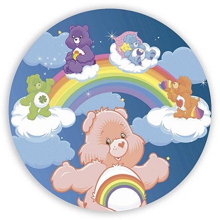 Capa Painel Redondo Sublimado - Ursinhos Carinhosos