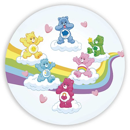 Capa Painel Redondo Sublimado - Ursinhos Carinhosos