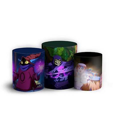 Capas Trio Cilindro Sublimado Vest Facil - He Man