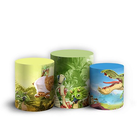 Trio Cilindro - Gigantossauro - Sublimado 3D + Elástico
