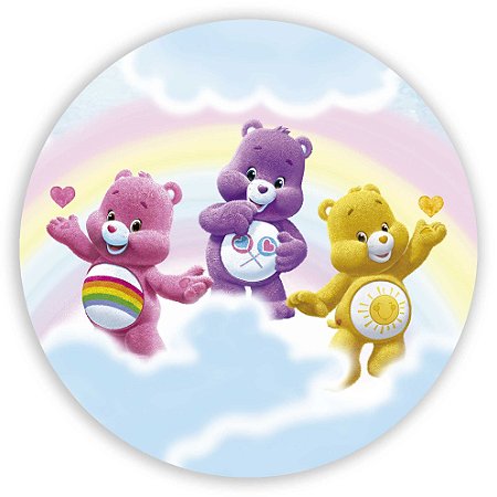 Capa Painel Redondo Sublimado - Ursinhos Carinhosos