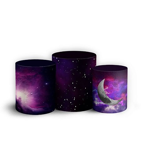 Capas Trio Cilindro Sublimado Vest Facil - Galáxia