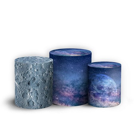 Capas Trio Cilindro Sublimado Vest Facil - Galáxia