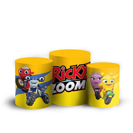 Capas Trio Cilindro Sublimado Vest Facil - Ricky Zoom