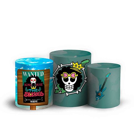 Capas Trio Cilindro Sublimado Vest Facil - One Piece Brook