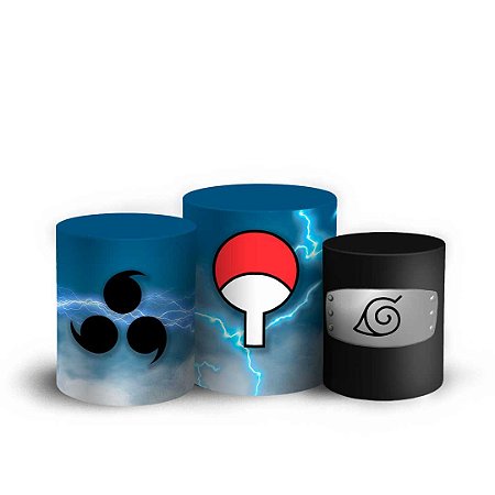 Capas Trio Cilindro Sublimado Vest Facil - Naruto