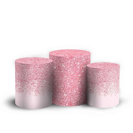 Capas Trio Cilindro Sublimado Vest Facil - Glitter