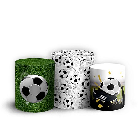 Capas Trio Cilindro Sublimado Vest Facil - Futebol