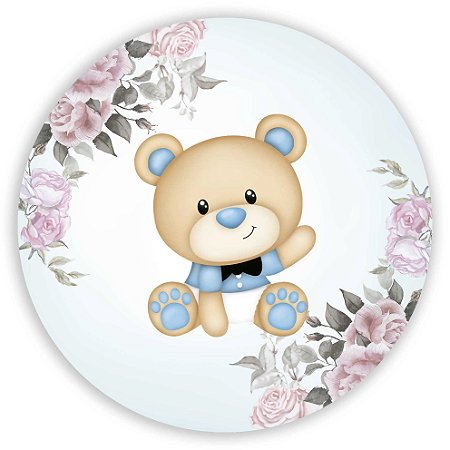 Capa Painel Redondo Sublimado - Ursinho