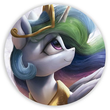 Capa Painel Redondo Sublimado - Unicornio