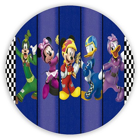 Capa Painel Redondo Sublimado - Turma do Mickey