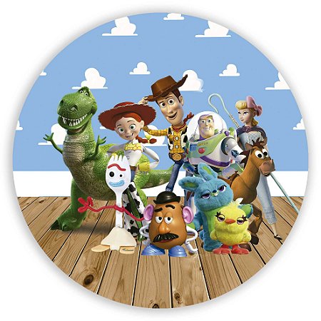 Capa Painel Redondo Sublimado - Toy Story