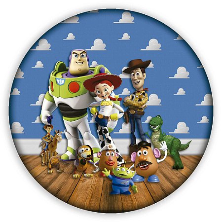 Capa Painel Redondo Sublimado - Toy Story