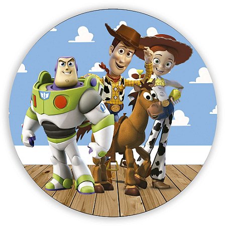 Capa Painel Redondo Sublimado - Toy Story