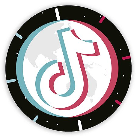 Capa Painel Redondo Sublimado - TikTok