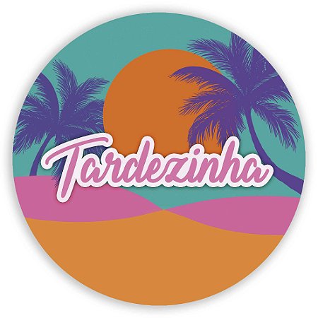 Capa Painel Redondo Sublimado - Tardezinha