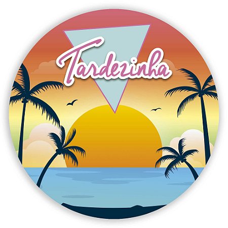 Capa Painel Redondo Sublimado - Tardezinha